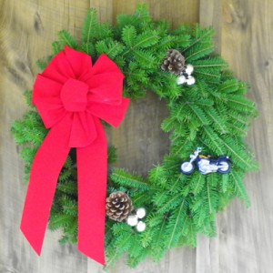 Biker Christmas Wreath