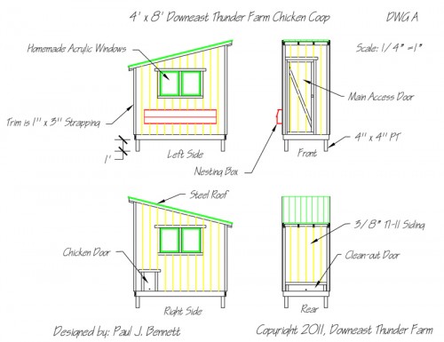 Free Printable Chicken Co-op Plans