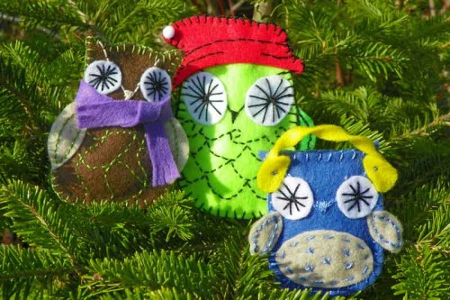 Owl Family Ornaments