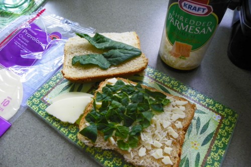 Hannah's Spinach Loaded Grilled Cheese