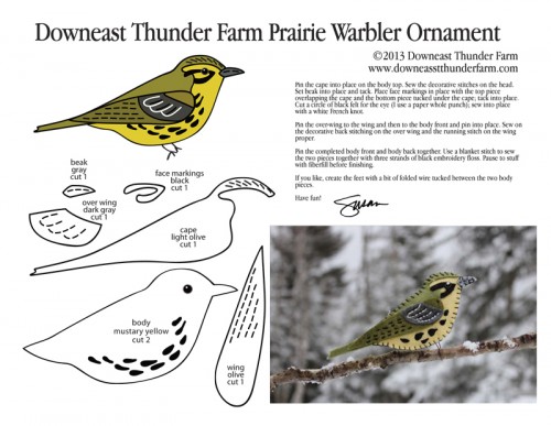 Prairie Warbler Pattern