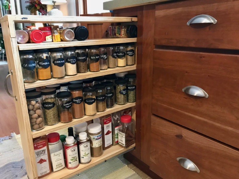 Spice Racks, Custom Spice Rack Cabinets