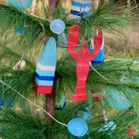 Maine Lobster Buoy Christmas Tree | Downeast Thunder Farm