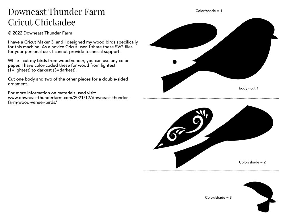 Downeast Thunder Farm Wood Veneer Birds