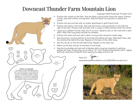 The Majestic Mountain Lion Downeast Thunder Farm