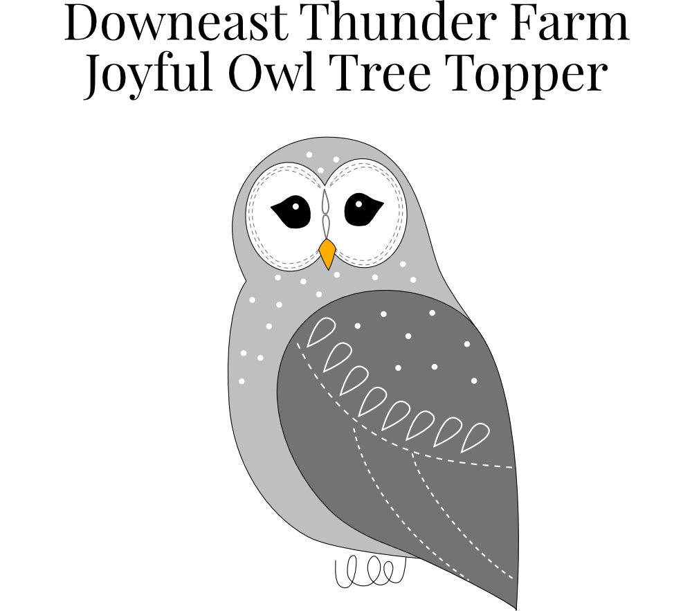 Joyful Owl Tree Topper
