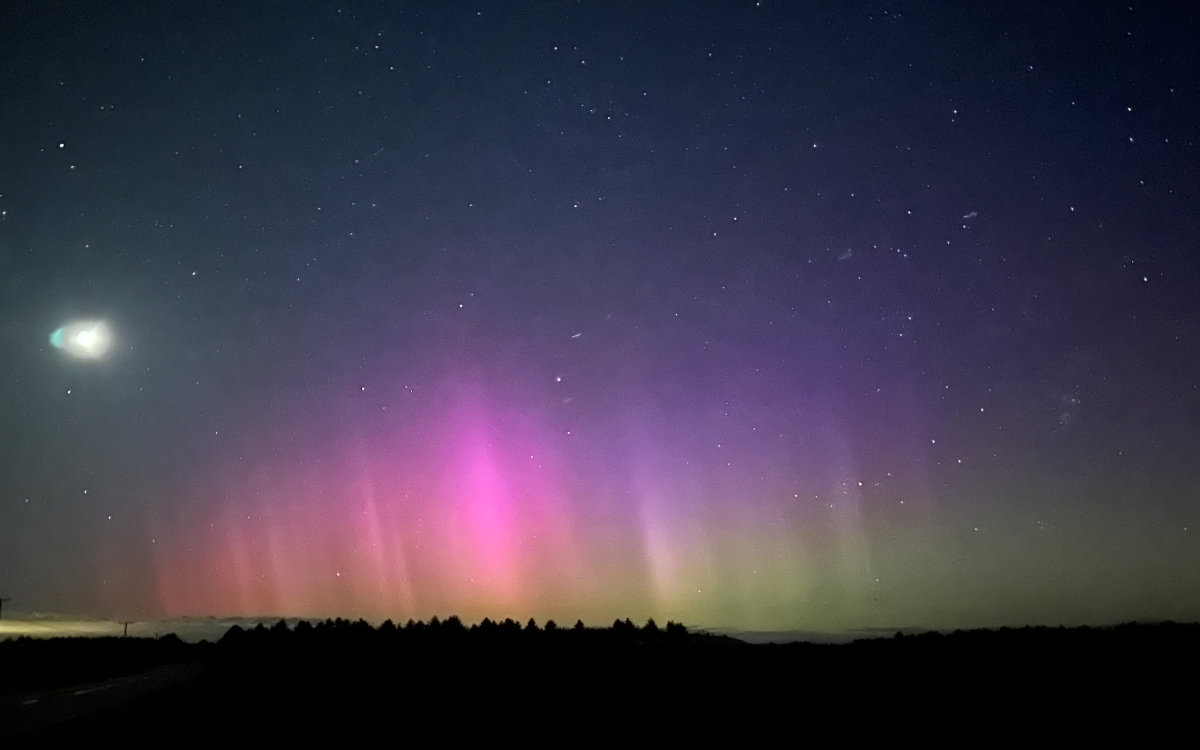 downeast maine aurora borealis - northern lights