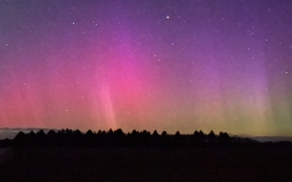 downeast maine aurora borealis - northern lights