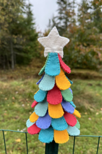 Felt Petal Christmas Tree