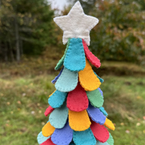 Felt Petal Christmas Tree