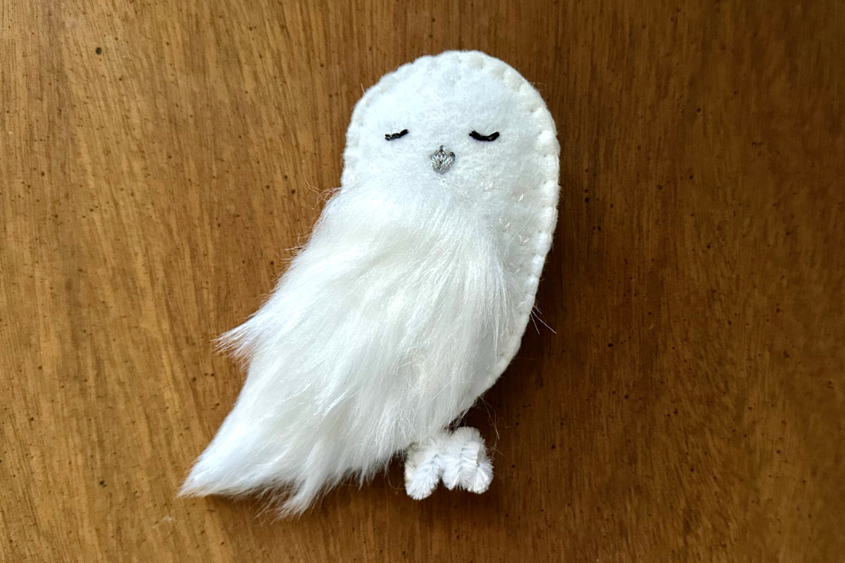 Sleepy Snowy Owl